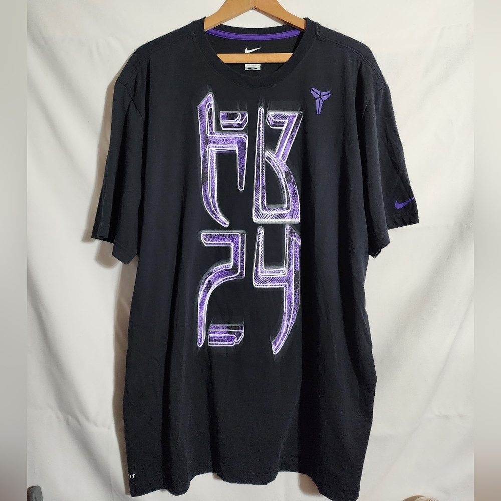 Nike Kobe Bryant DriFit Mamba Galaxy Logo Black Purple Shirt Men’s Size 2XL